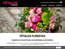 Tablet Screenshot of floristeriapetalosferrol.com